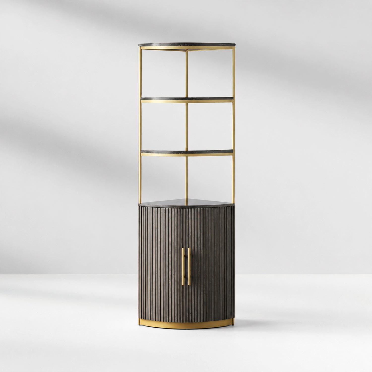 Finley Wooden Corner Cabinet
