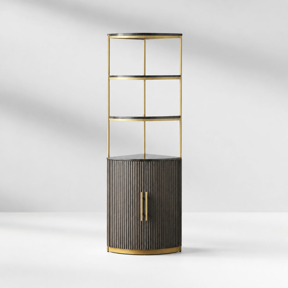 Finley Wooden Corner Cabinet