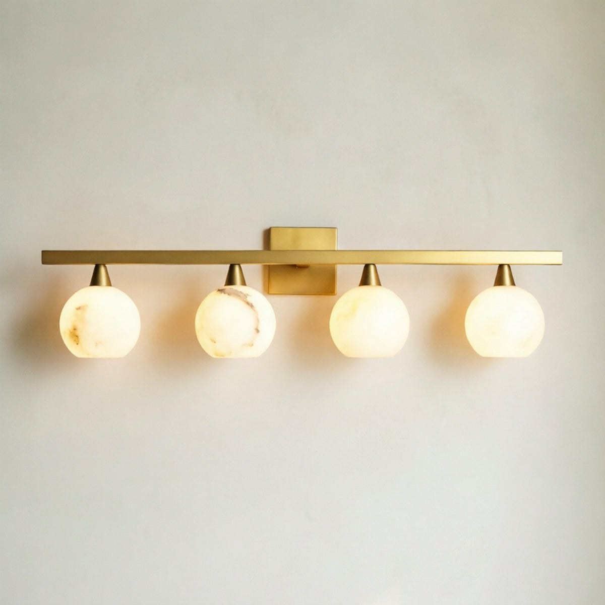 Aleka Alabaster 4-Light Sconce