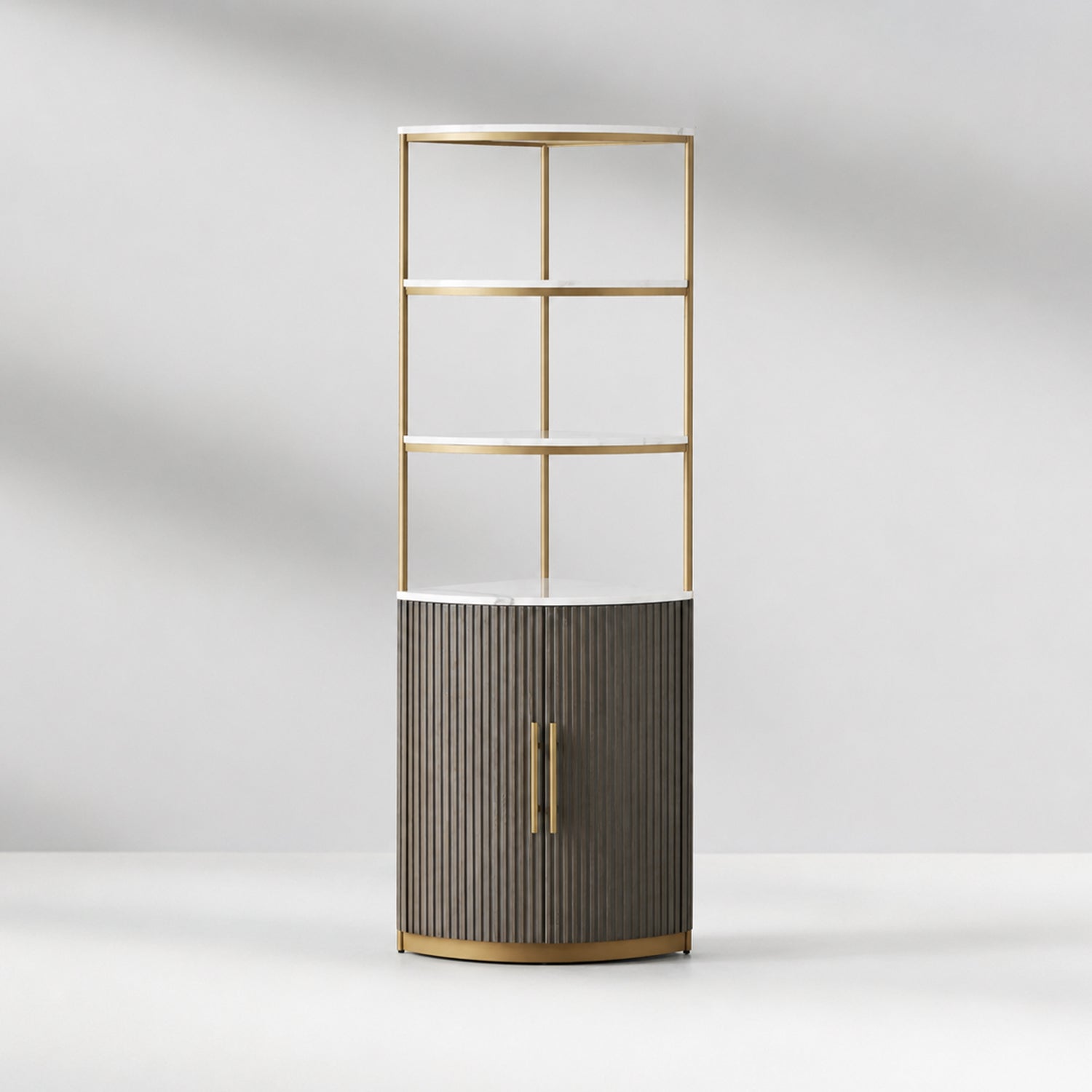 Finley Wooden Corner Cabinet
