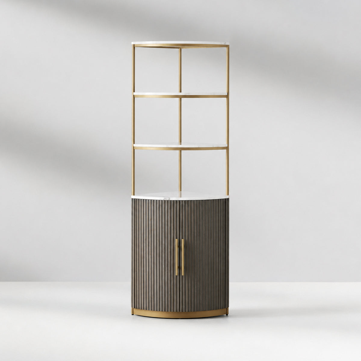 Finley Wooden Corner Cabinet