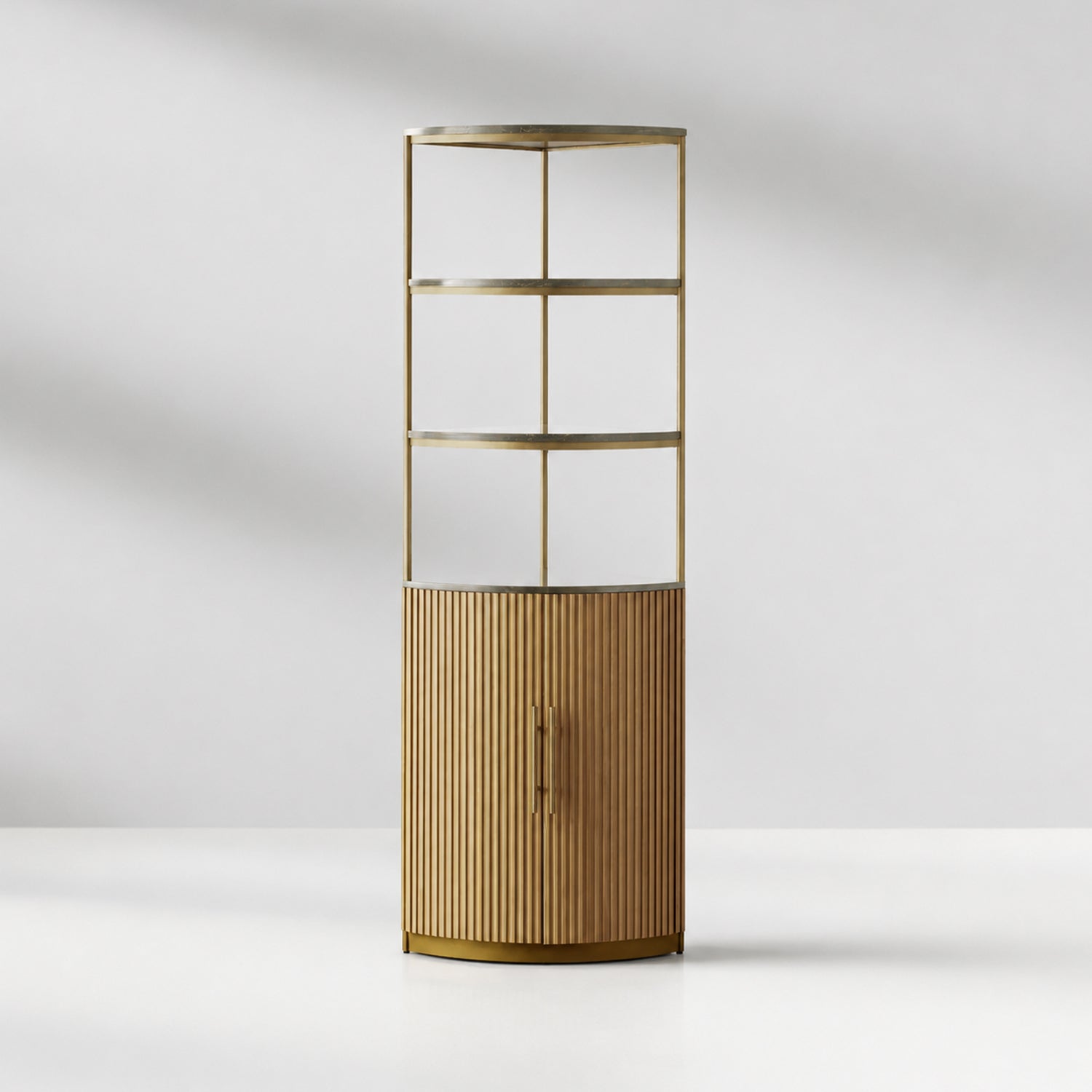 Finley Wooden Corner Cabinet