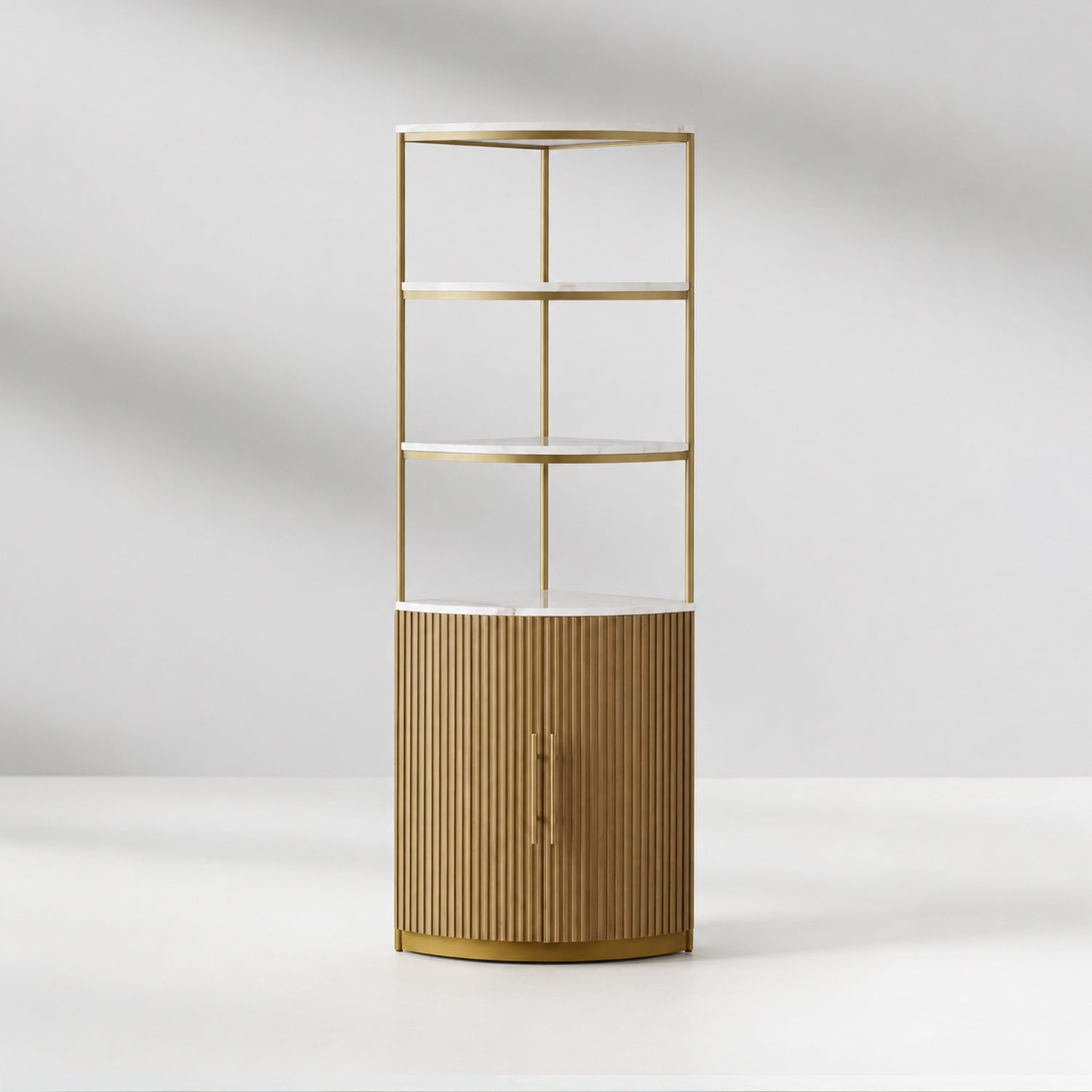 Finley Wooden Corner Cabinet