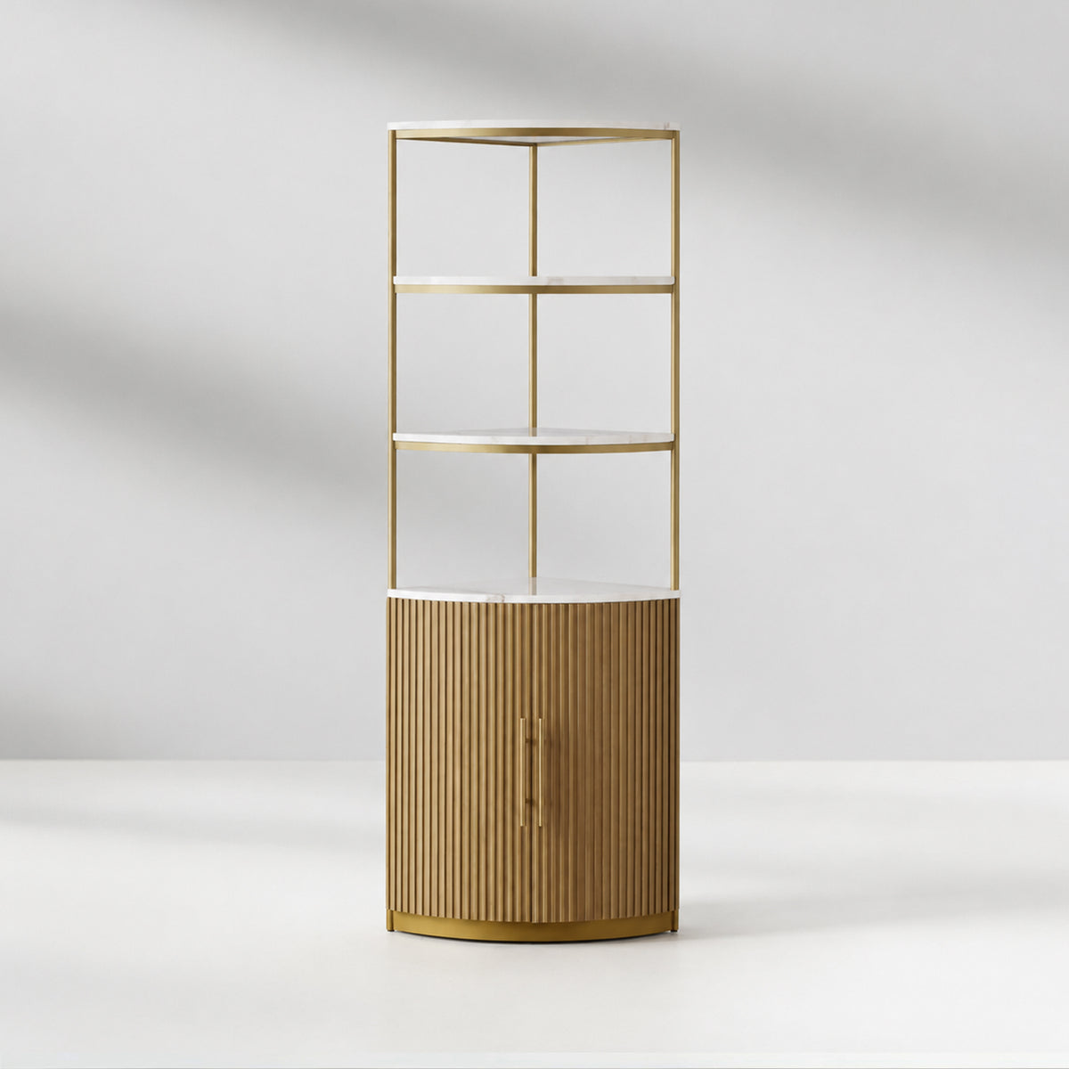 Finley Wooden Corner Cabinet