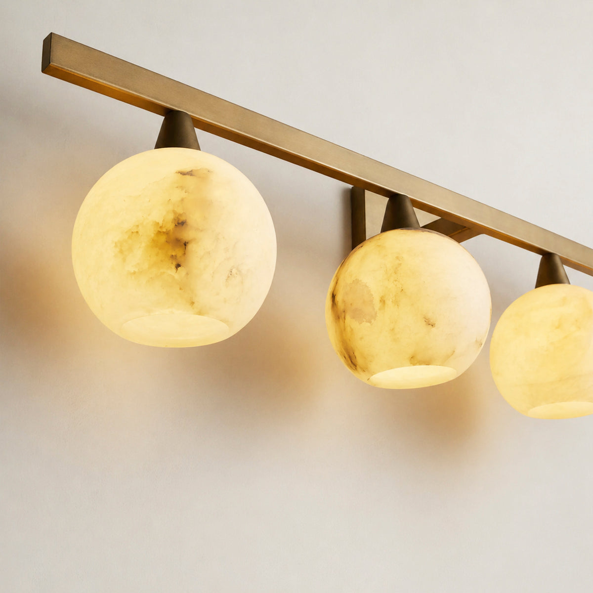 Aleka Alabaster 4-Light Sconce