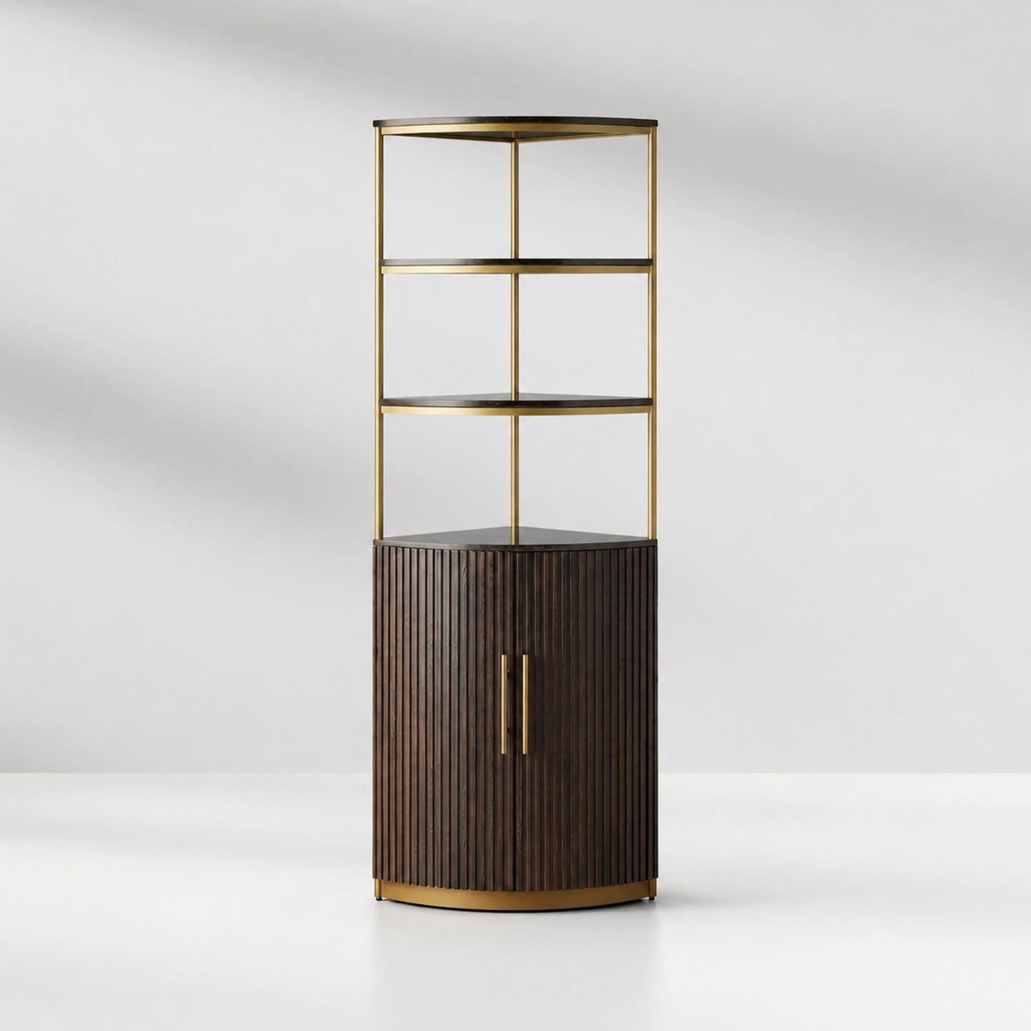 Finley Wooden Corner Cabinet