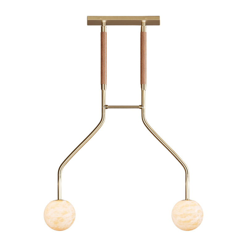 Peaks Alabaster Vanity Pendant