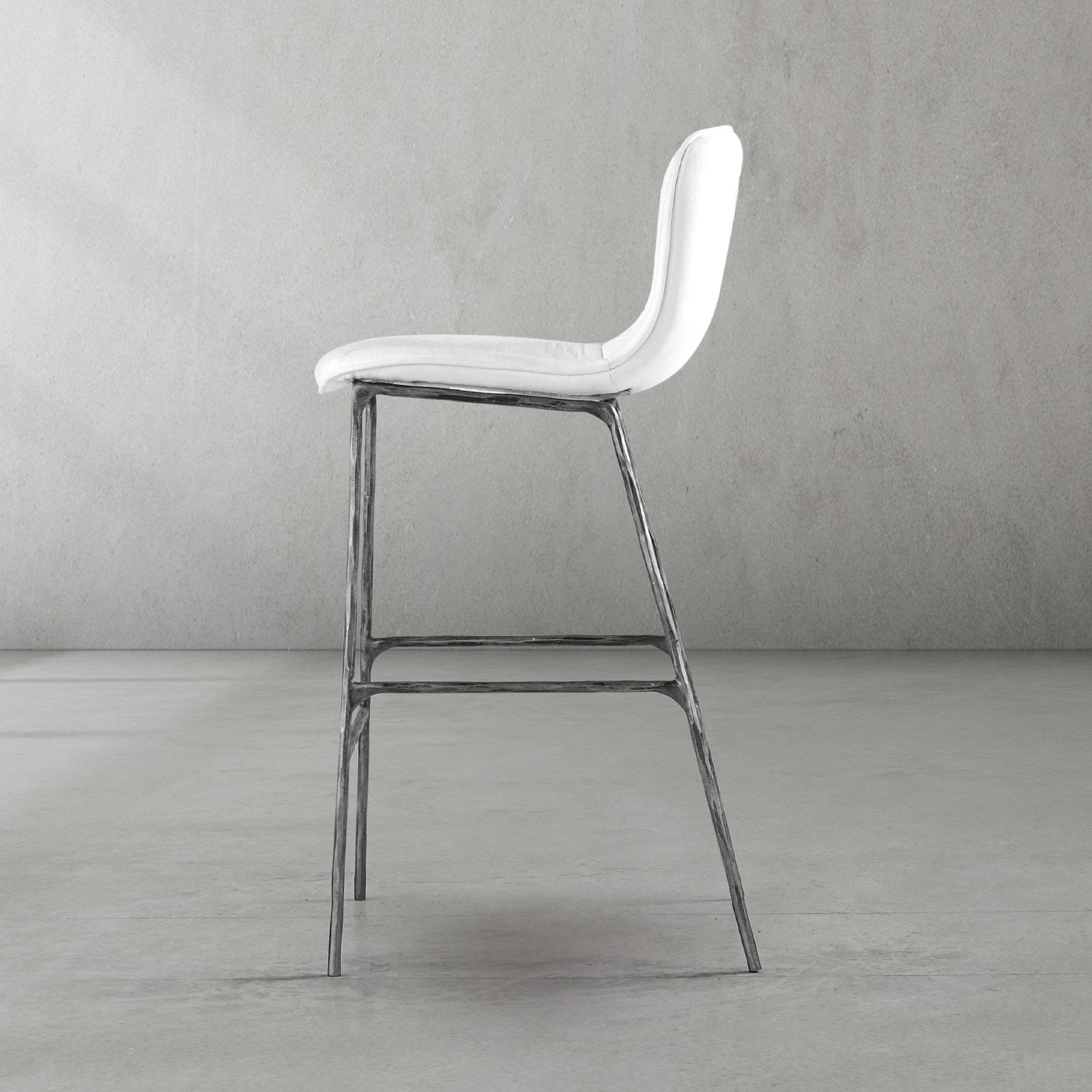 Hand-Forged Metal Modern Bar Chair