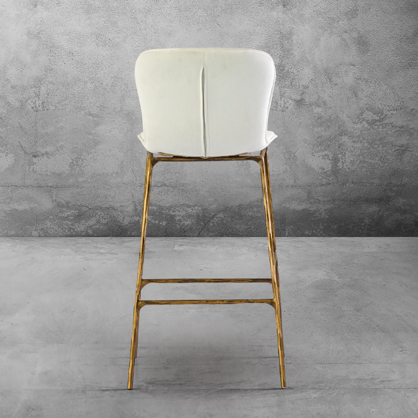 Hand-Forged Metal Modern Bar Chair