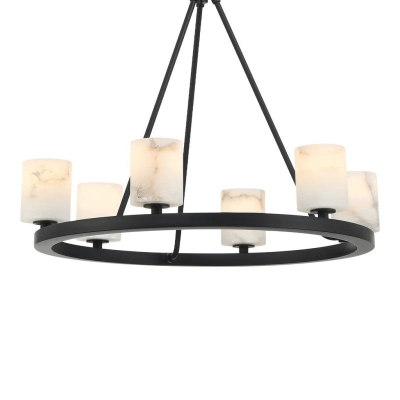 Oragen 6 Light Chandelier Alabaster