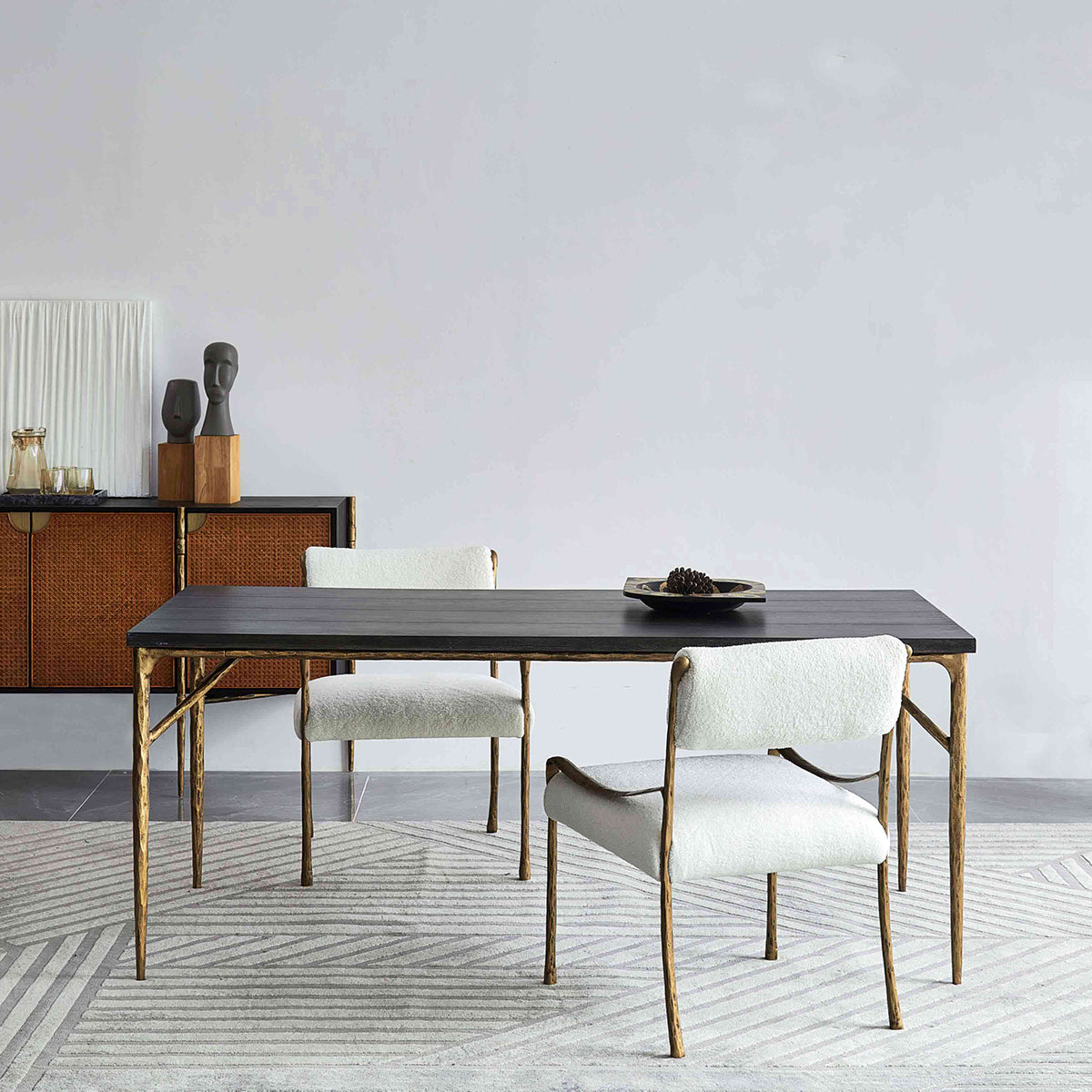 Hand-Forged Metal Medieval Style Dining Table