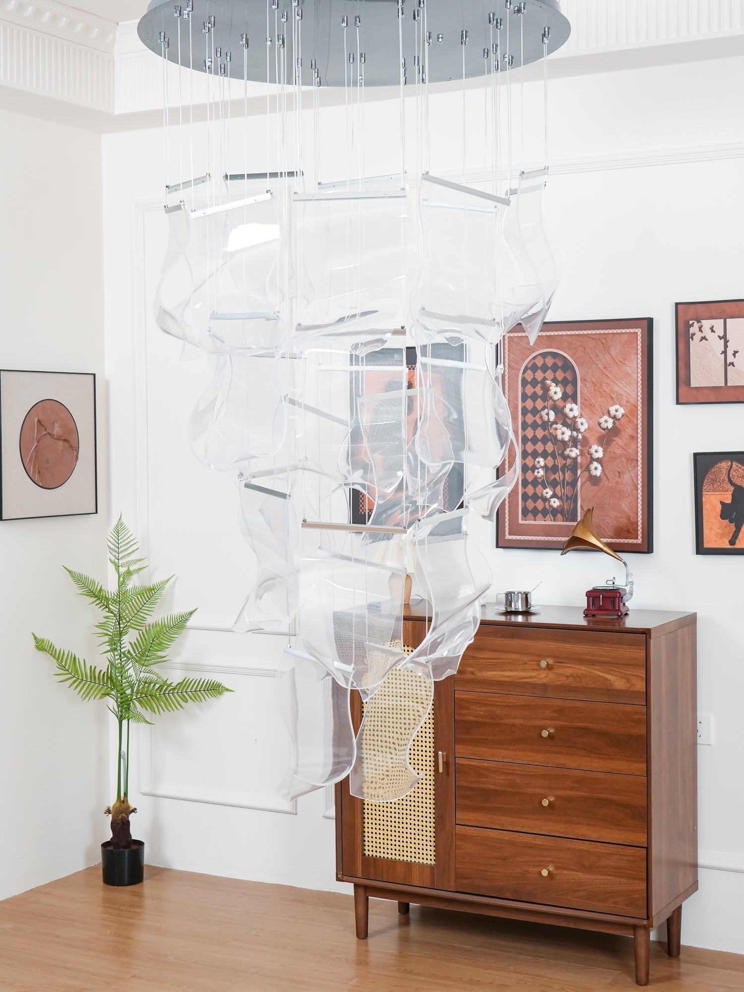 Rinkle Acrylic LED Chandelier