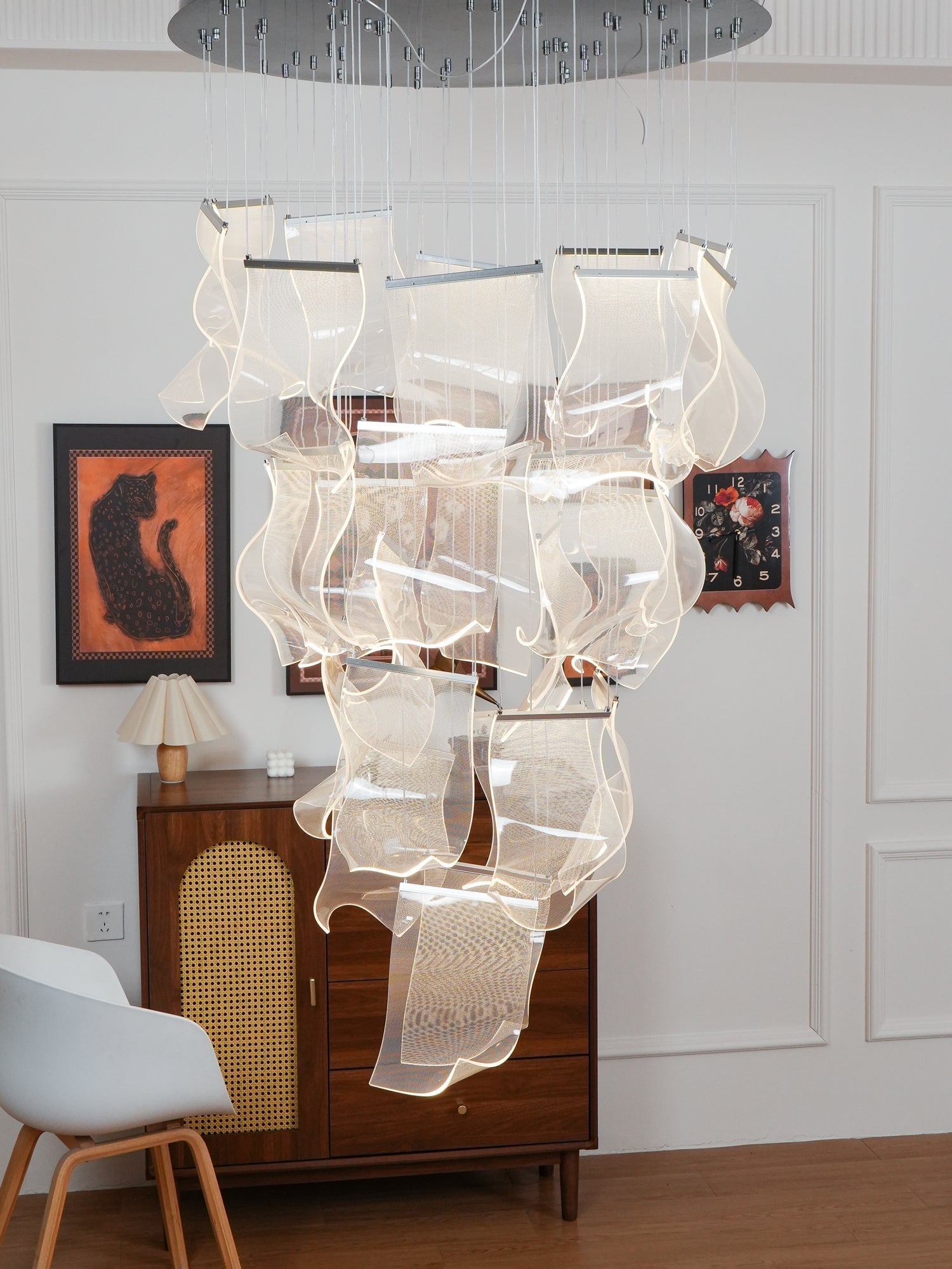 Rinkle Acrylic LED Chandelier