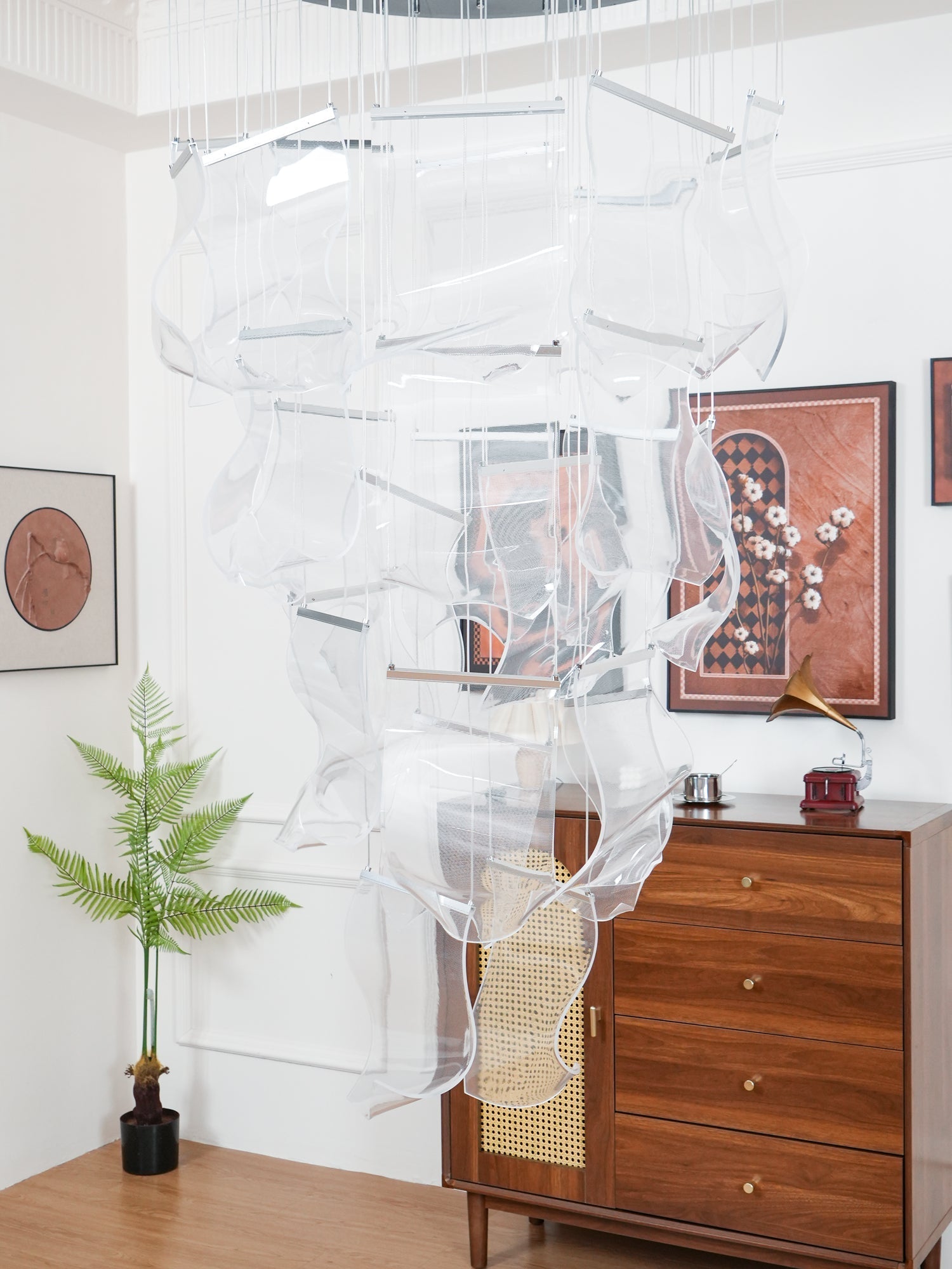 Rinkle Acrylic LED Chandelier