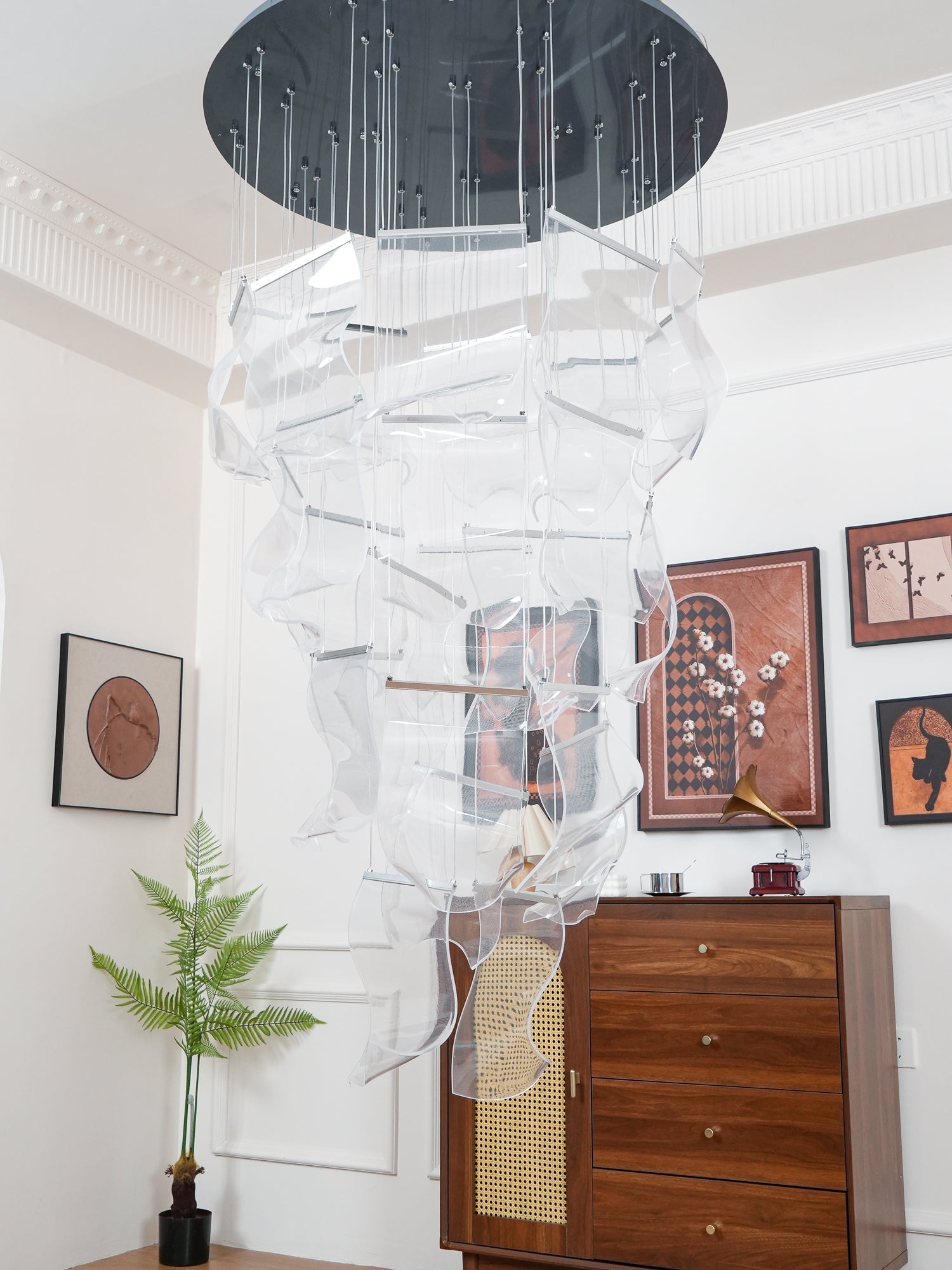 Rinkle Acrylic LED Chandelier