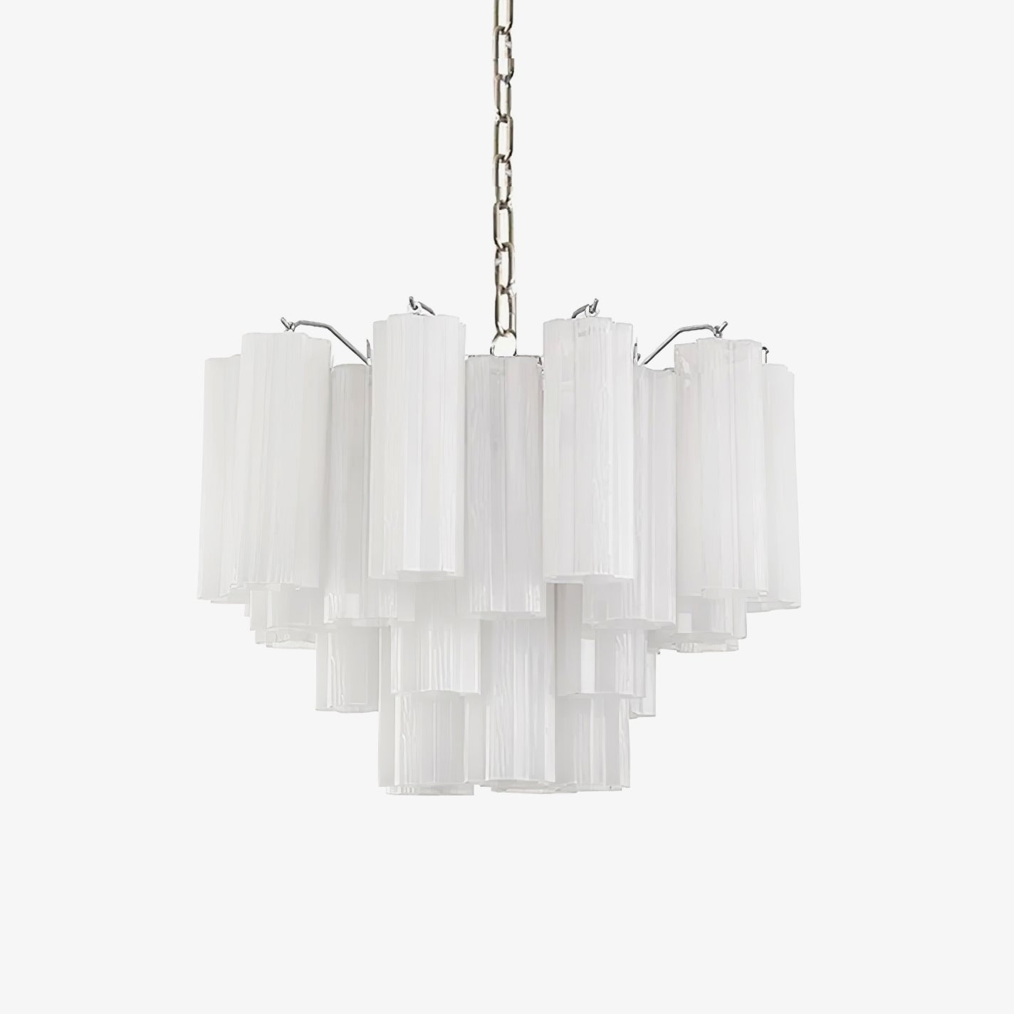 Addas Murano Chandelier Clear / White