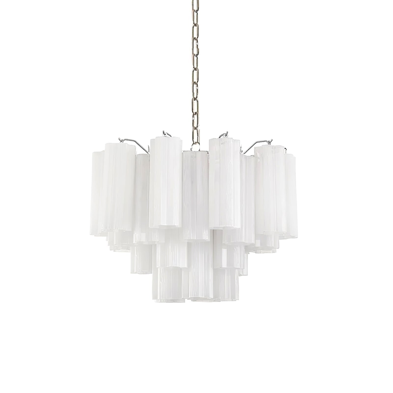 Addas Murano Chandelier Clear / White