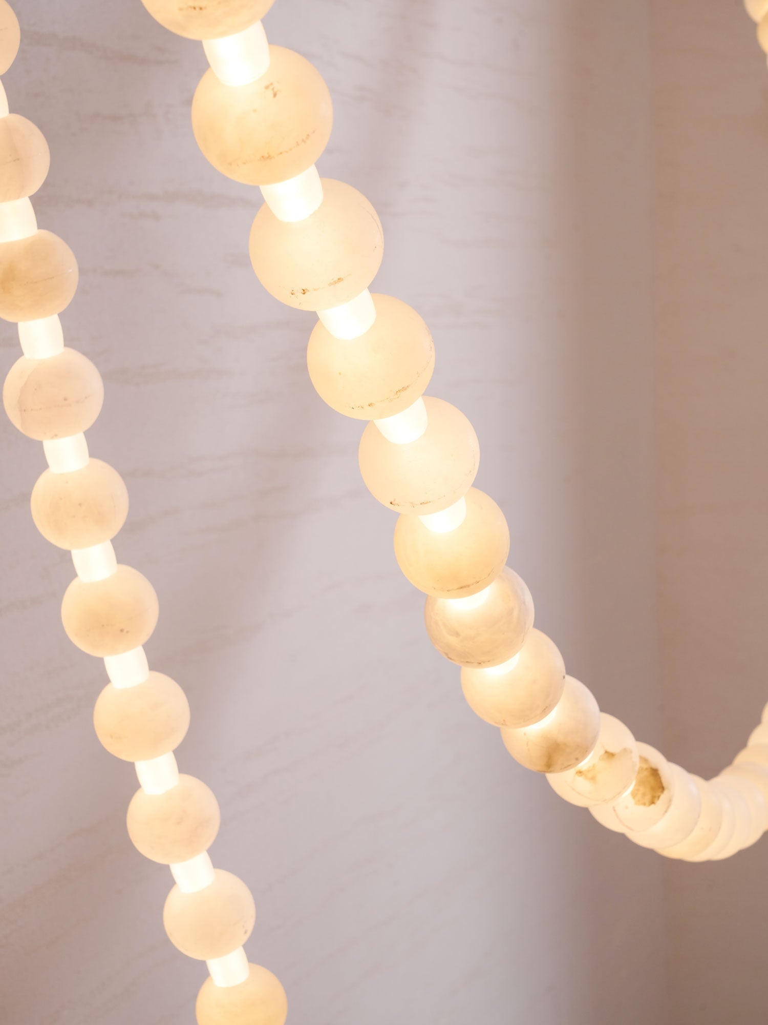Alabaster Pearl Necklace Chandelier