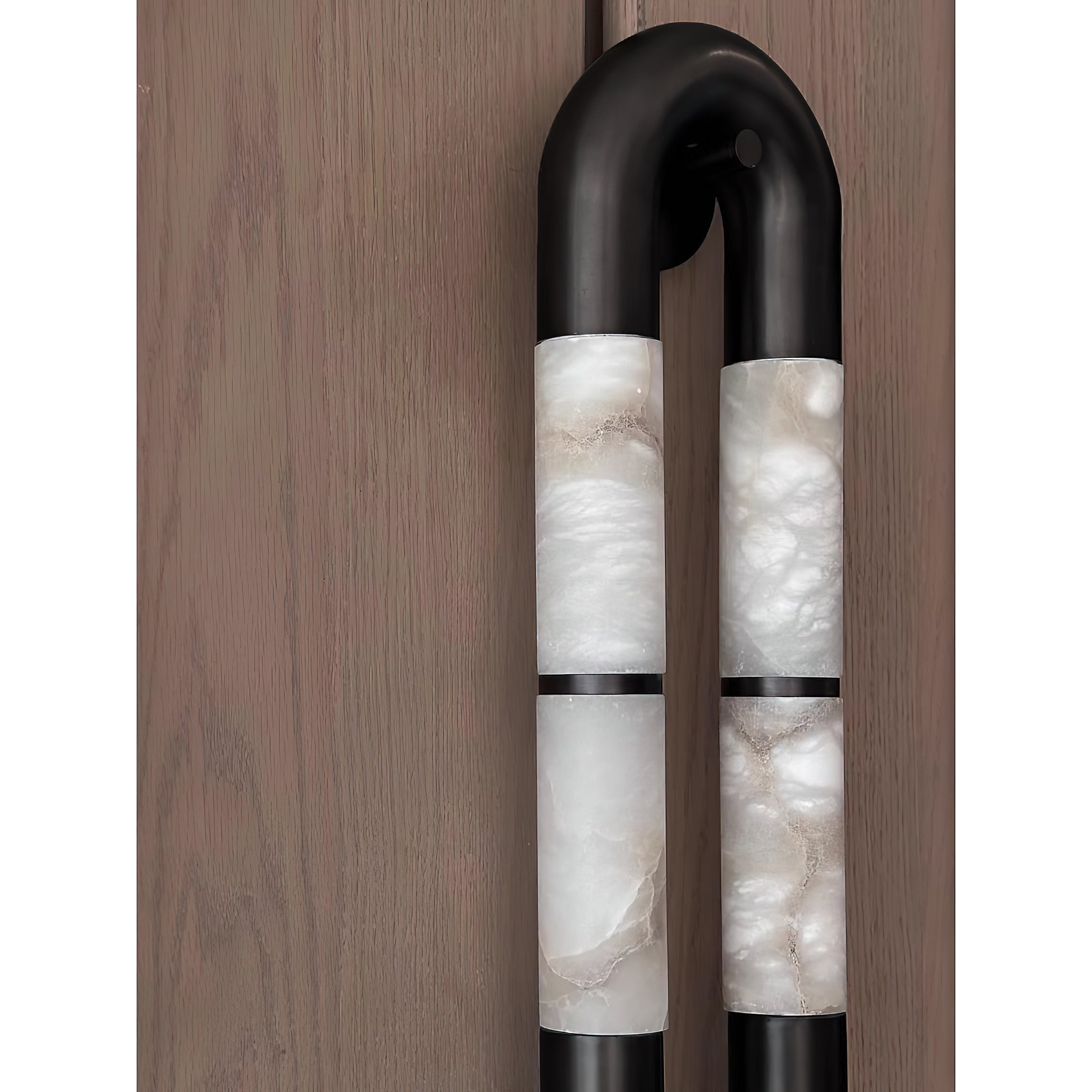 Alabaster Banded KoKo Sconce