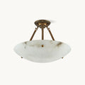 Vintage Round Alabaster Ceiling Lamps - Oasislives