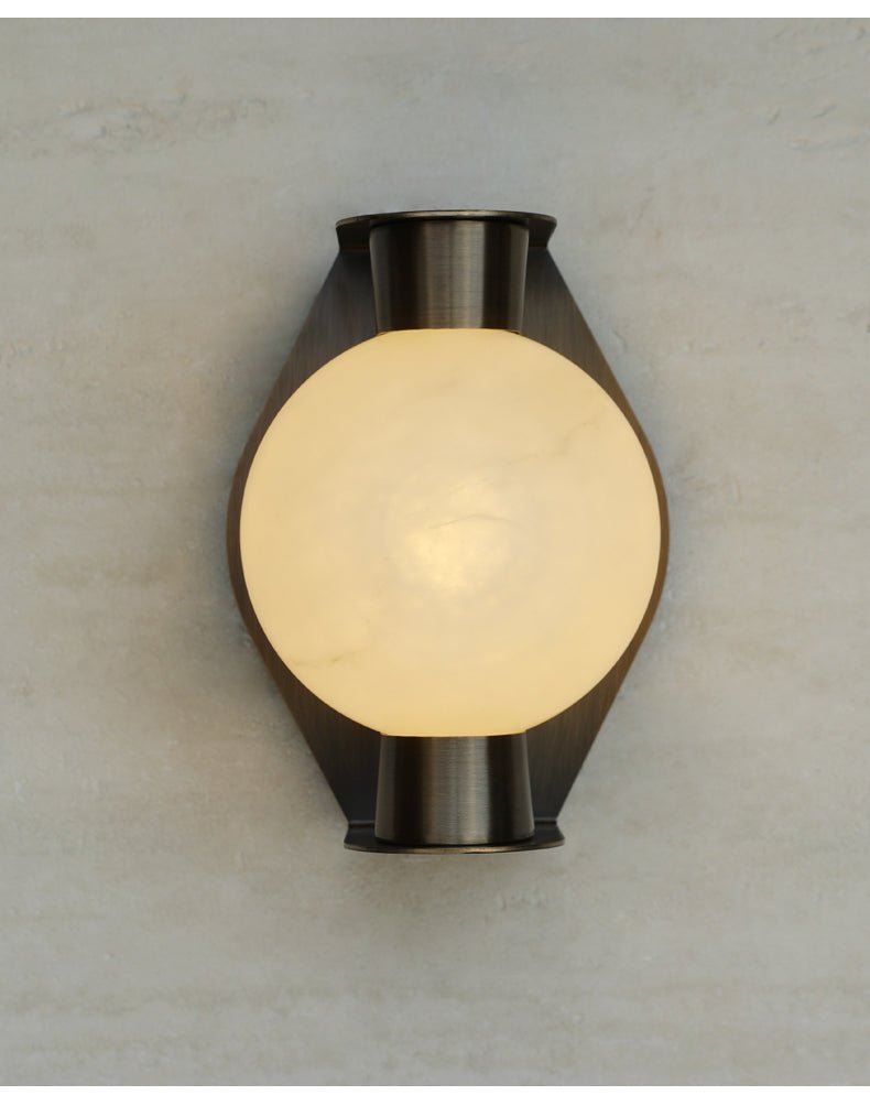 Alabaster Orb Sconce