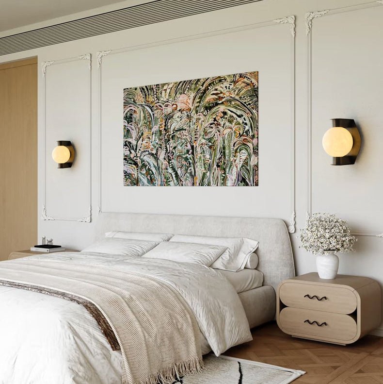 Alabaster Orb Sconce