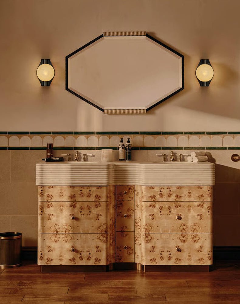 Alabaster Orb Sconce