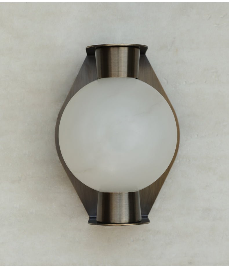 Alabaster Orb Sconce