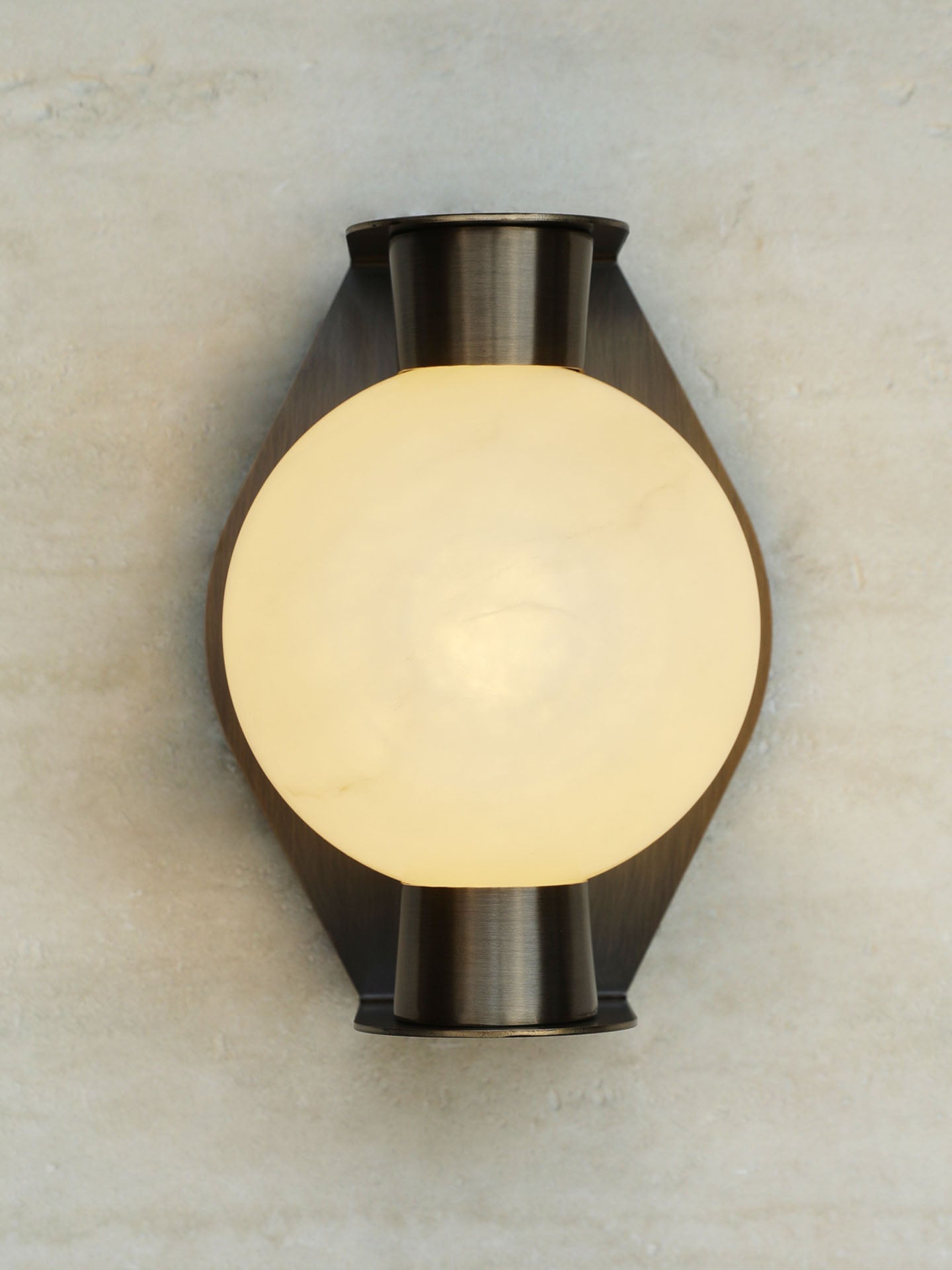 Alabaster Orb Sconce