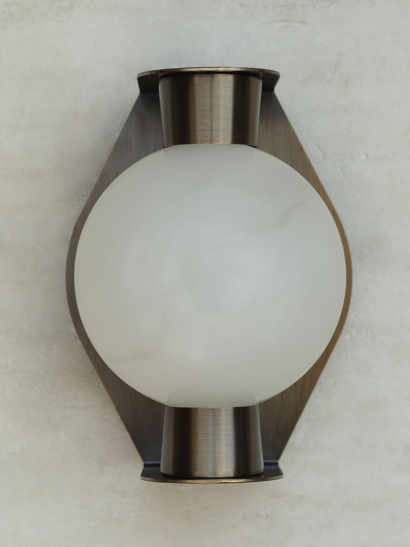 Alabaster Orb Sconce