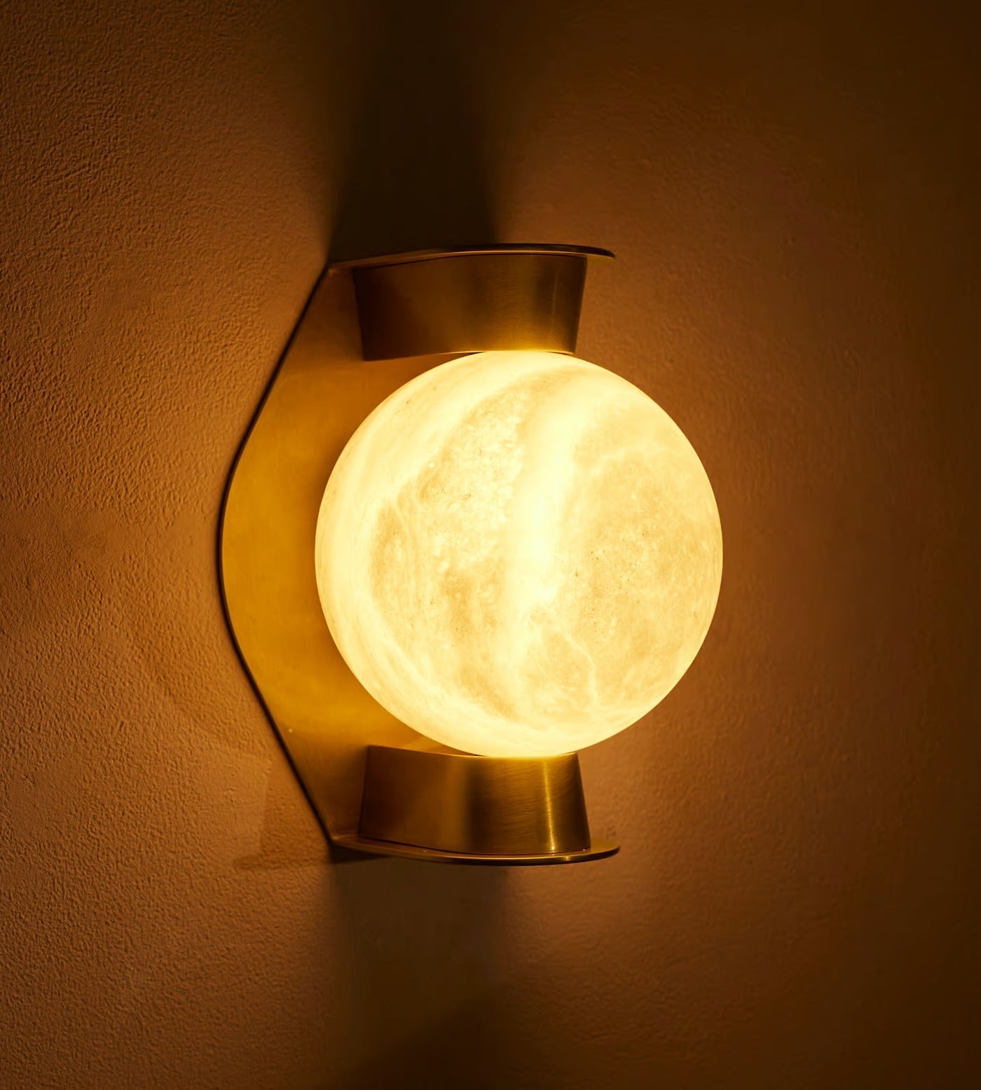 Alabaster Orb Sconce