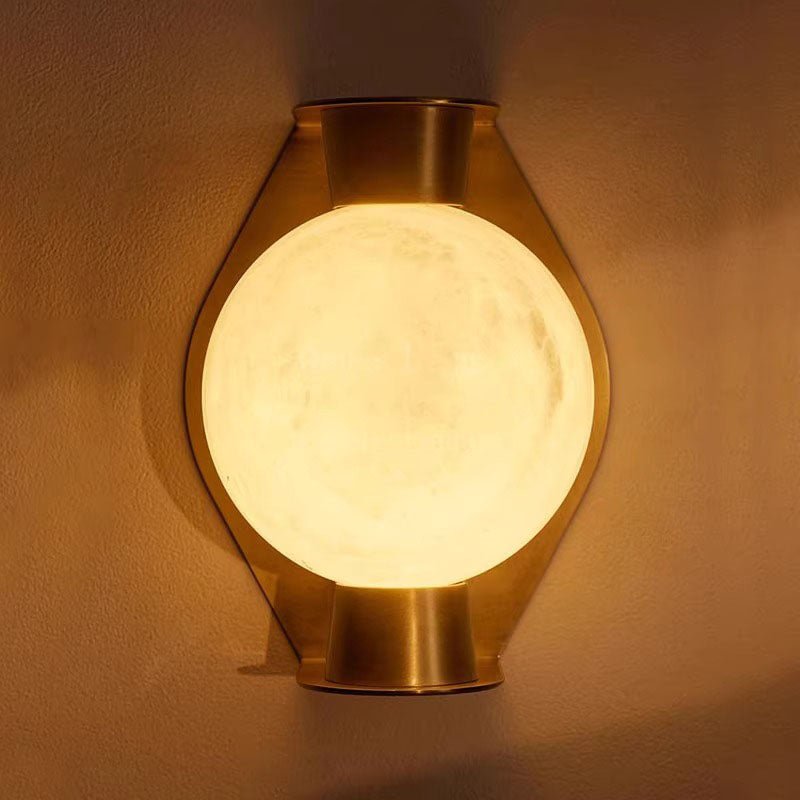Alabaster Orb Sconce