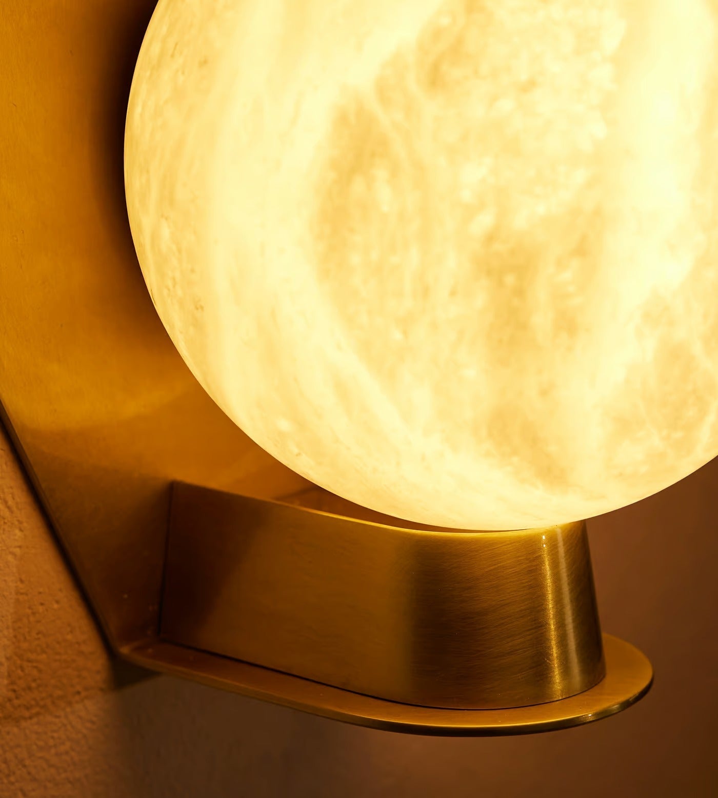 Alabaster Orb Sconce