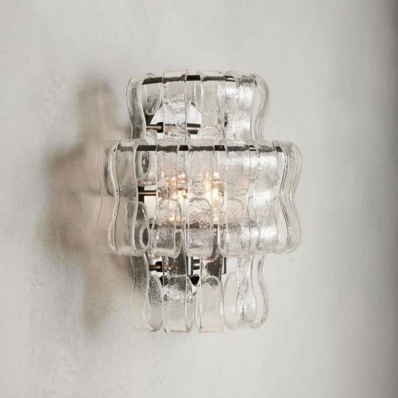 Amor Ghiaccio Glass Wall Sconce 12"
