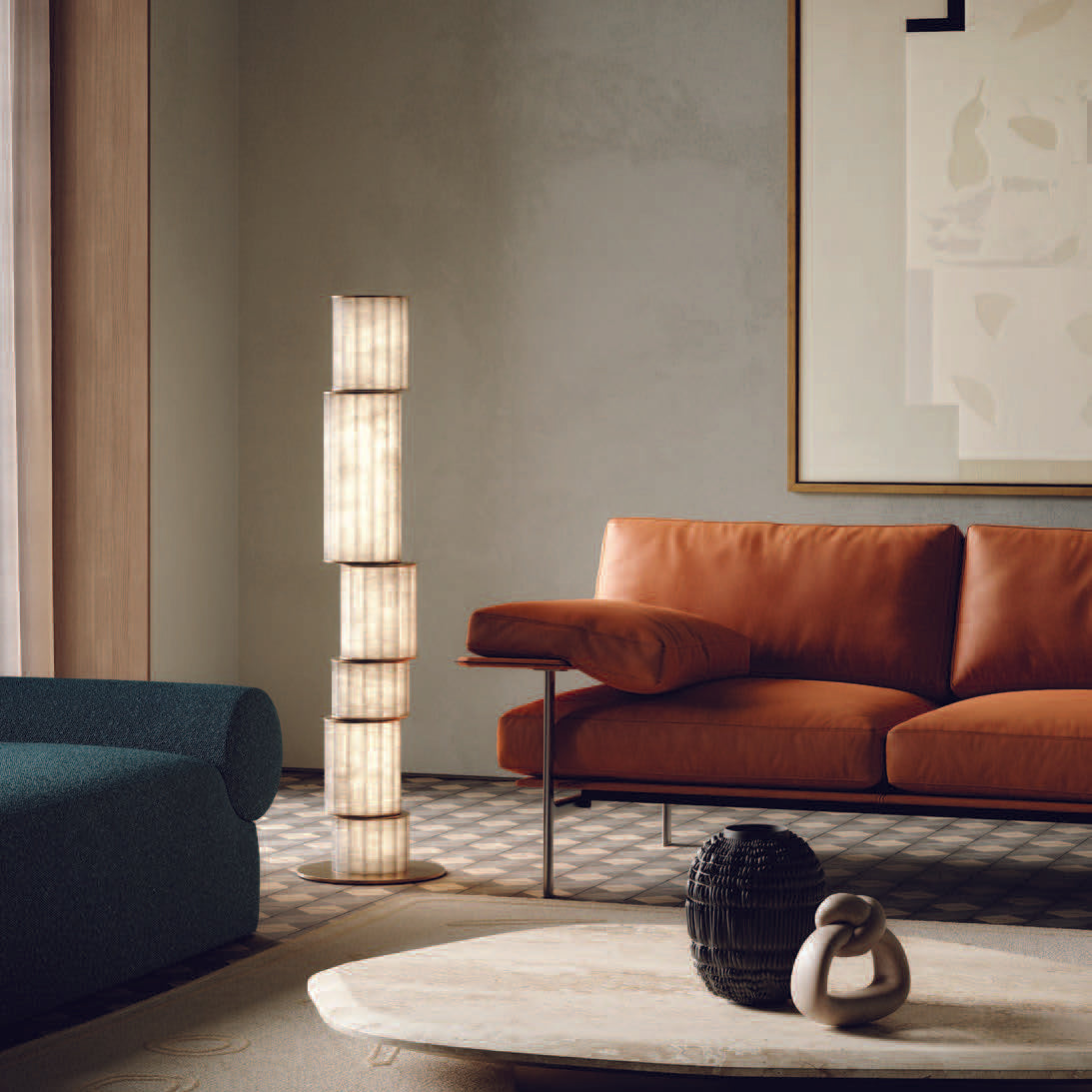 Apadana Alabaster Floor Lamp