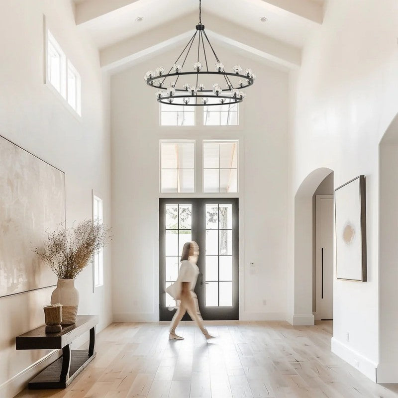 Oragen 30 Light Chandelier Alabaster