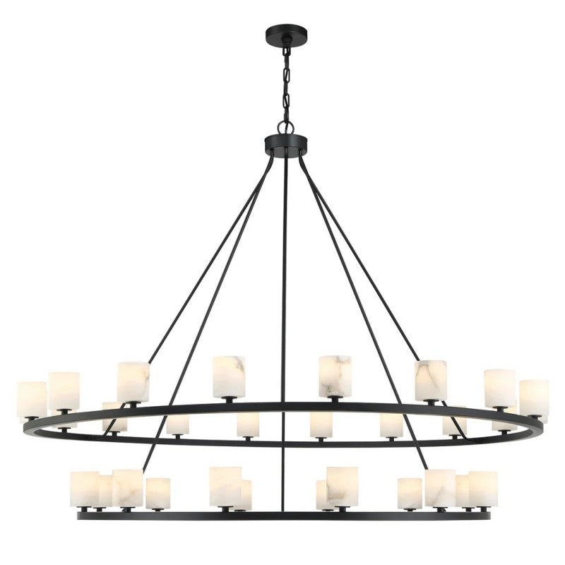 Oragen 30 Light Chandelier Alabaster