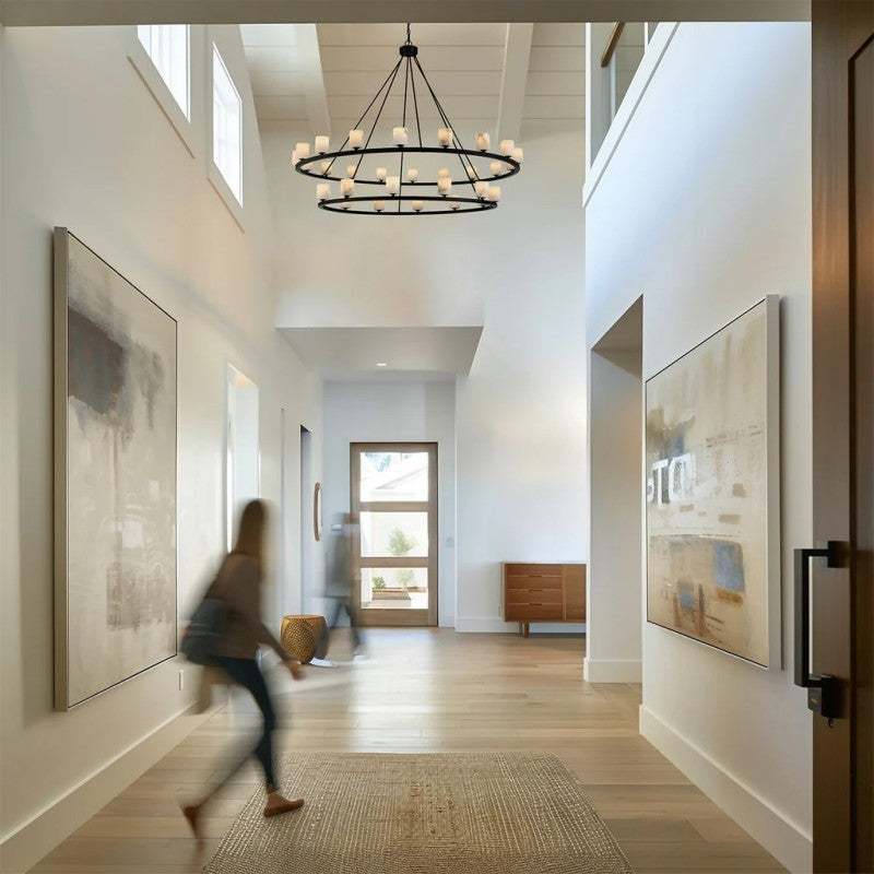 Oragen 30 Light Chandelier Alabaster