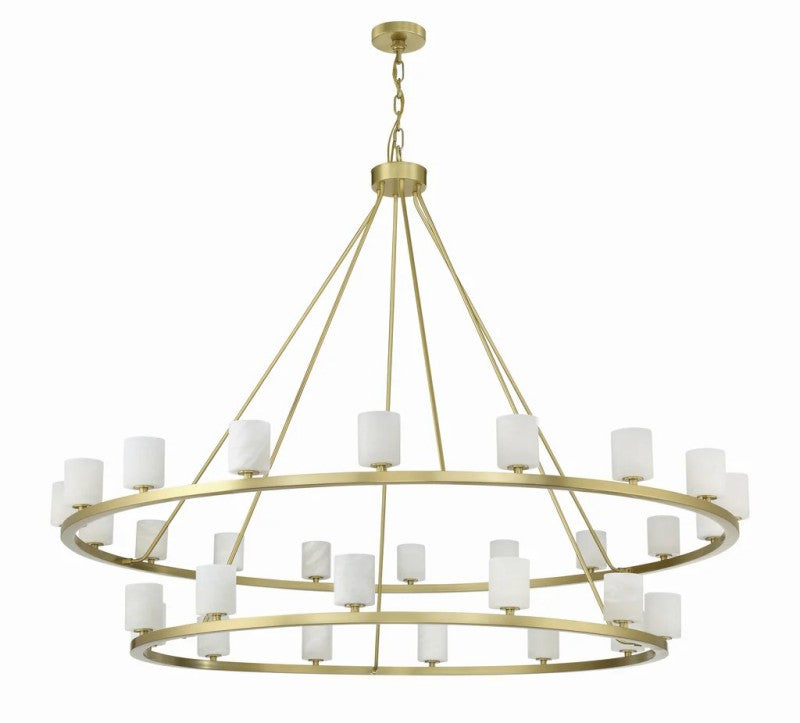 Oragen 30 Light Chandelier Alabaster