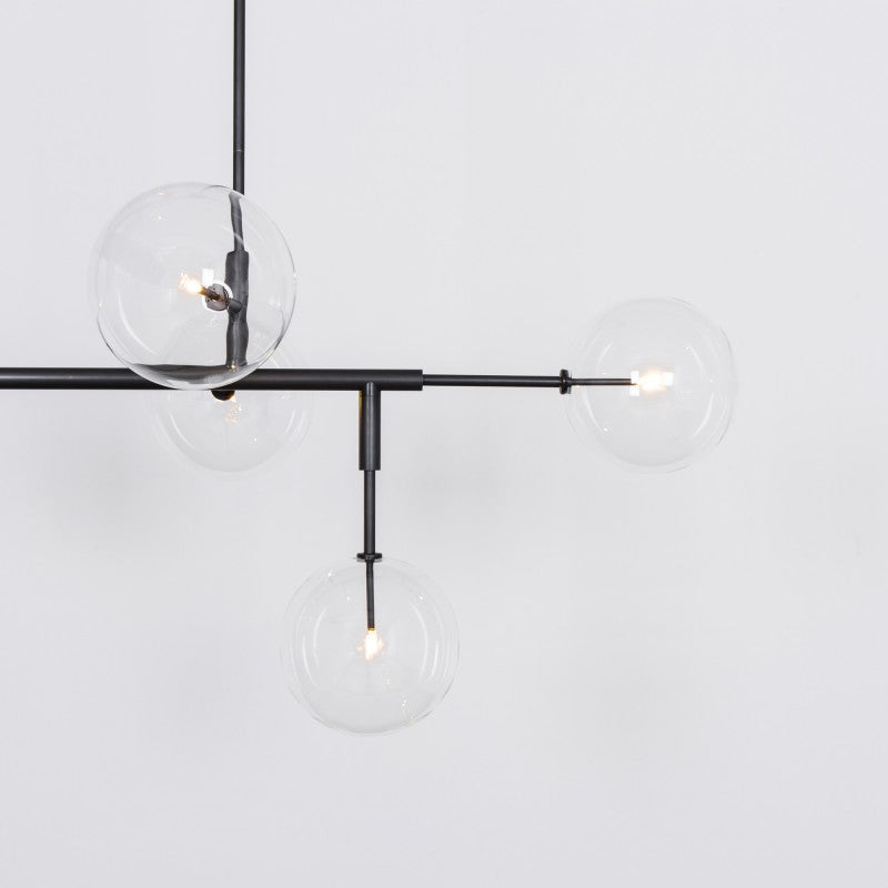 Aero 5-Light Modern Brass Chandelier