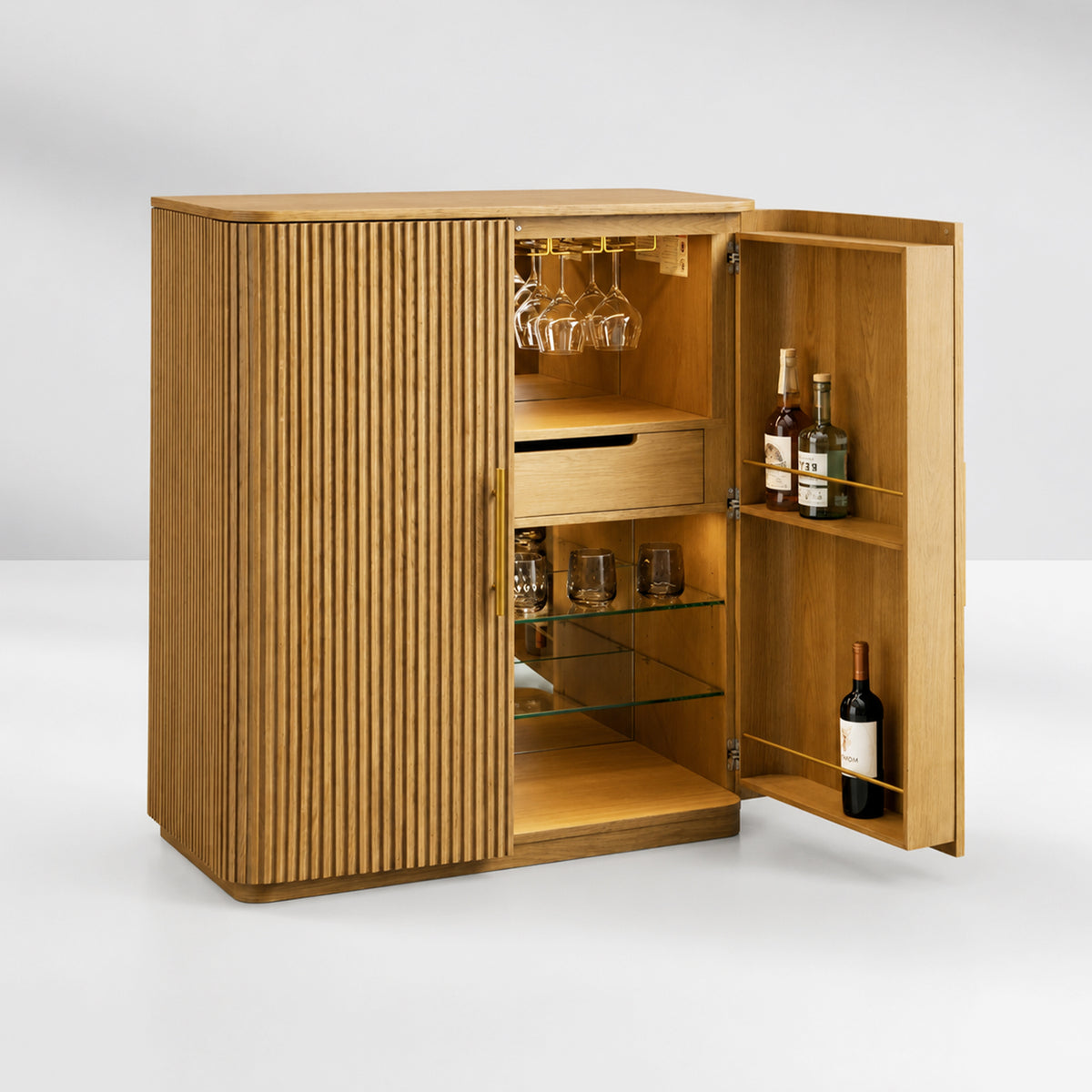 Finley Wood Bar Cabinet