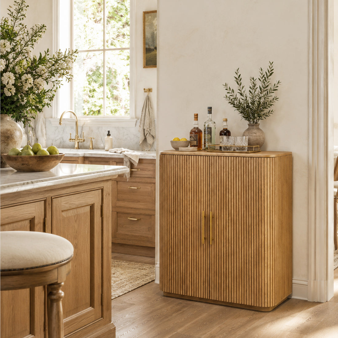 Finley Wood Bar Cabinet