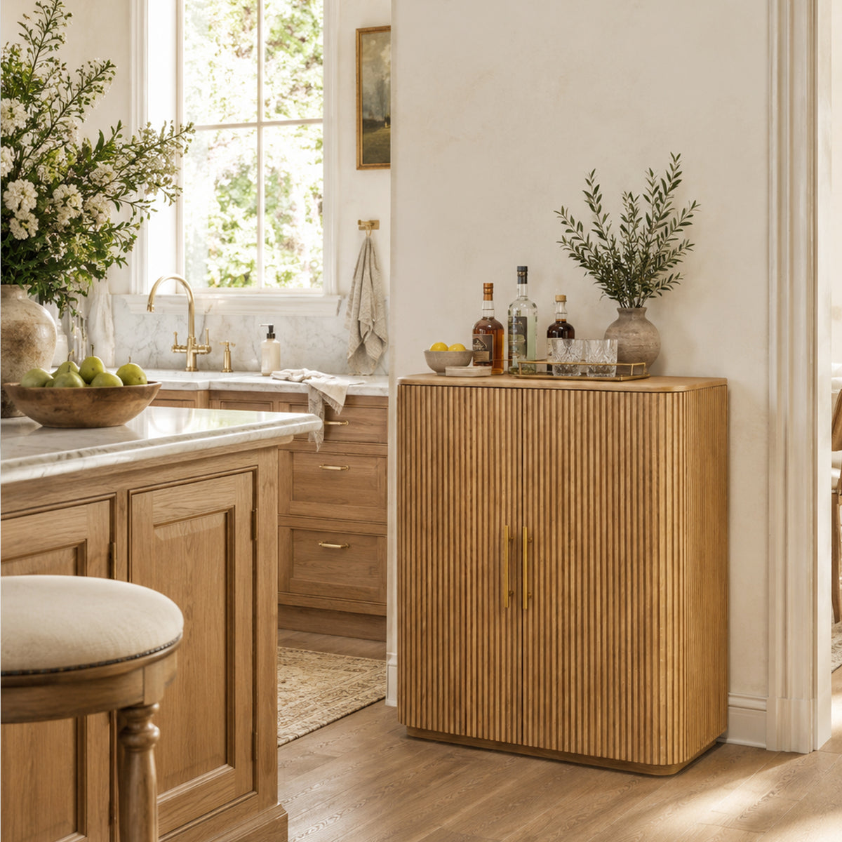 Finley Wood Bar Cabinet