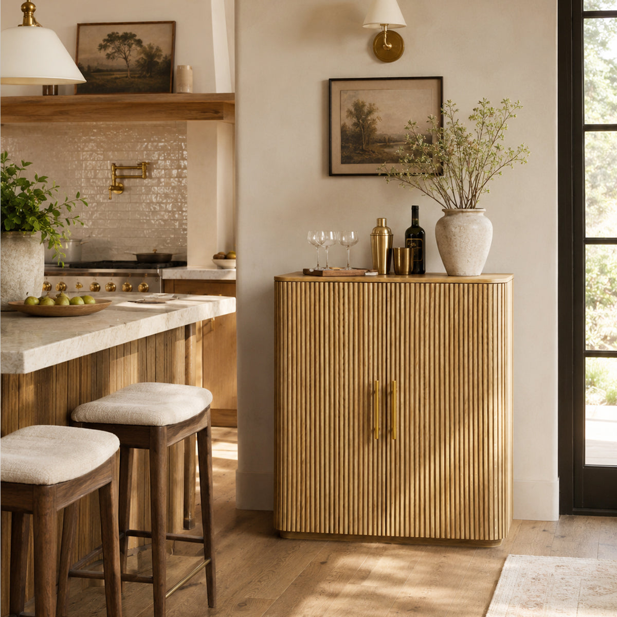 Finley Wood Bar Cabinet