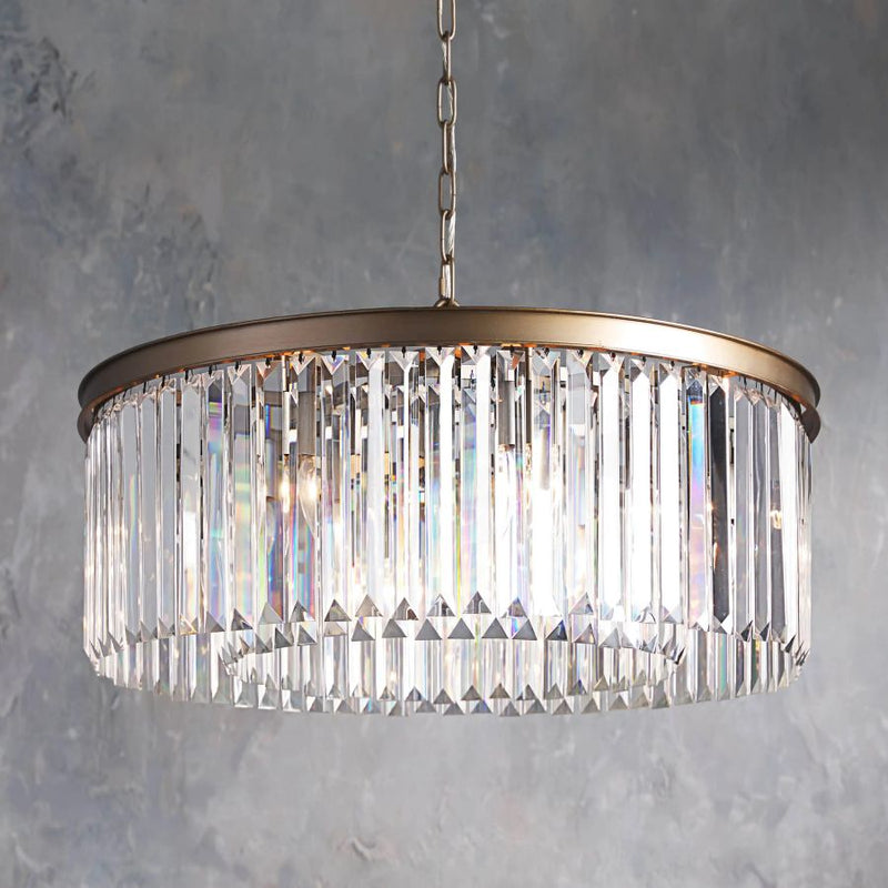 Lierand Round Living Room Glass Chandelier