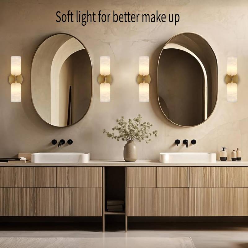 Alabaster 2 Light Wall Sconces - Fast Delivery-1-Luxehomezone