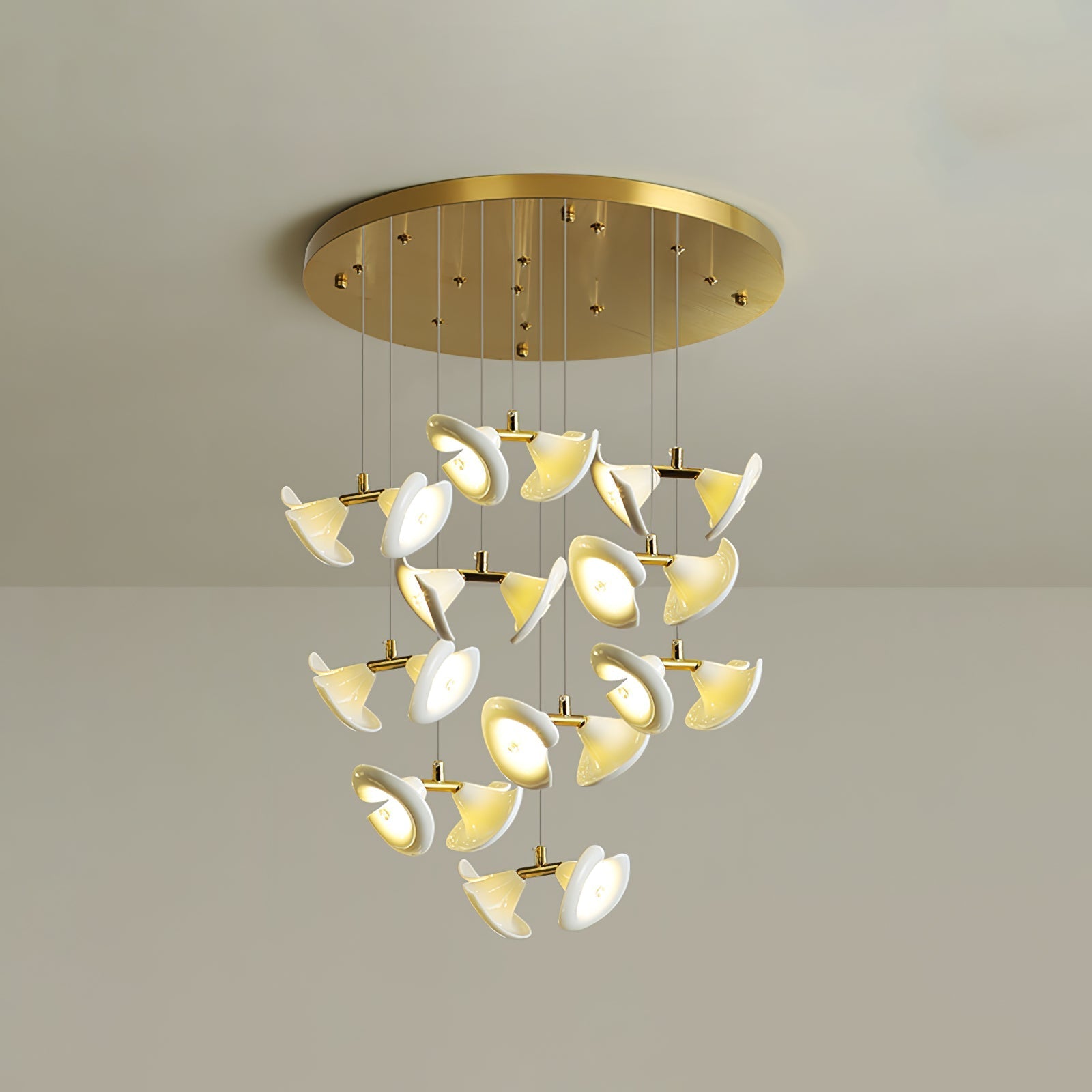 Blossom Double Horn Chandelier