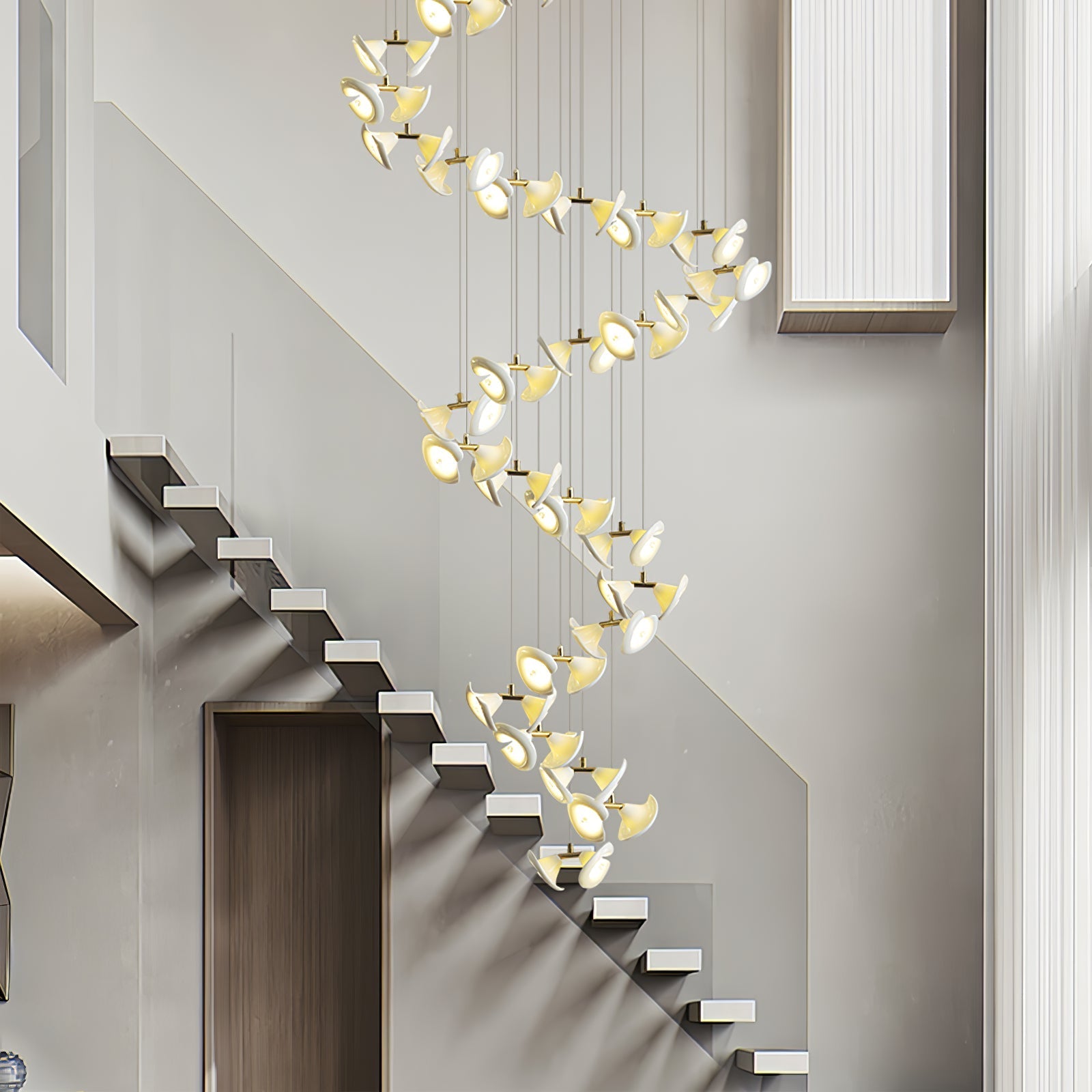 Blossom Double Horn Chandelier