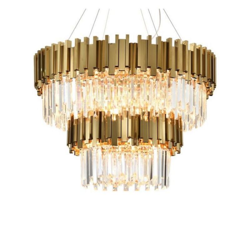 Bourbons Colin Crystal Round Chandelier