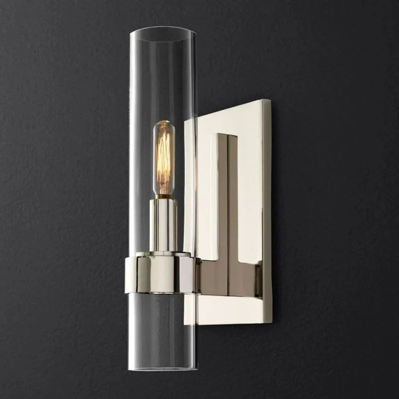 Ravele Clear Glass Cup Wall Sconce